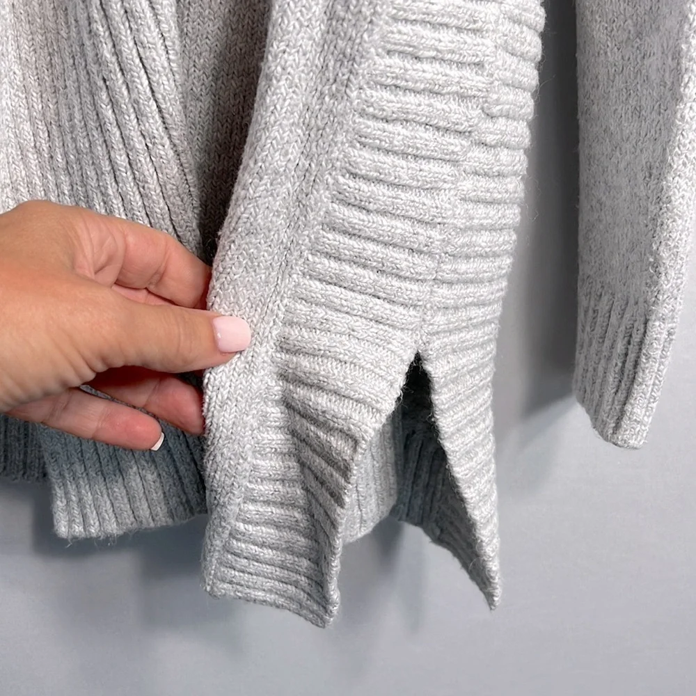 J Jill Grey Cardigan Sweater size S - Picture 3 of 8